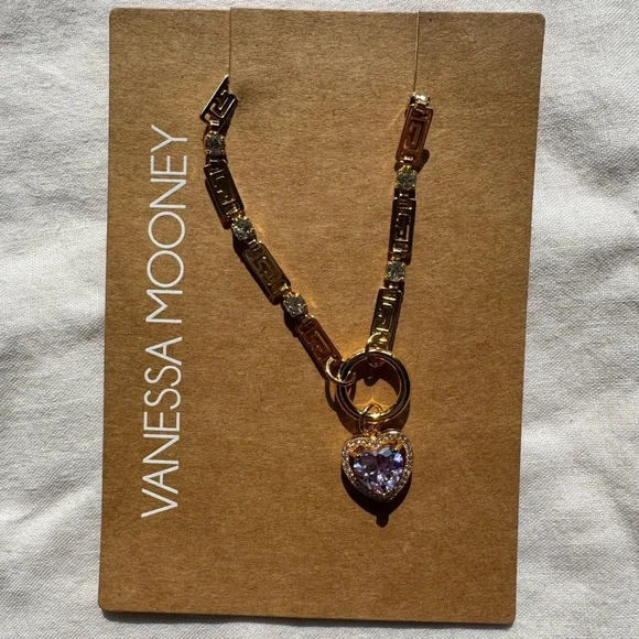 VANESSA MOONEY THE MINI SLOANE CHOKER CRYSTAL purple